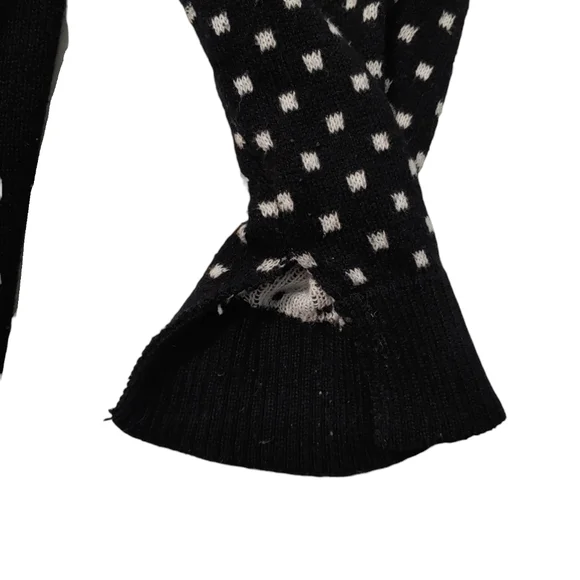 WELL WORN HOLIDAY SWEATER Black Size Medium Ugly Christmas Sweater Gingerbread - Picture 11 of 11